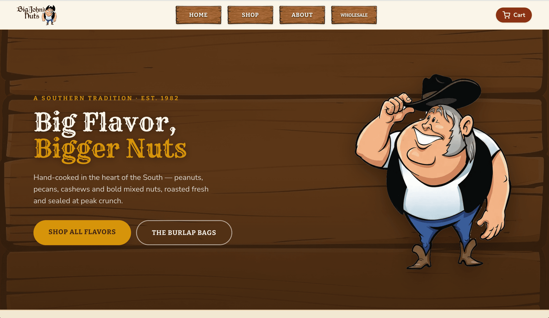Big John's Nuts storefront